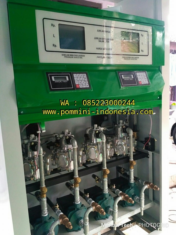 Harga Pom Bensin Mini 4 Nozel Spek Assymeter Tanam 2 Muka